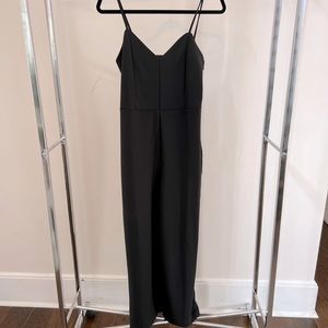 Leith Strappy Jumpsuit in Black with Spaghetti Straps - Size Medium - Brand New
